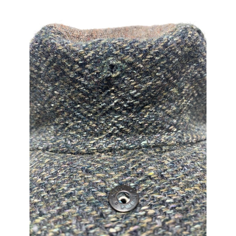 VTG Donegal Tweed Newsboy Cap Hat Quill'sIreland 100% Irish Wool Plaid Men Sz S - Picture 7 of 7